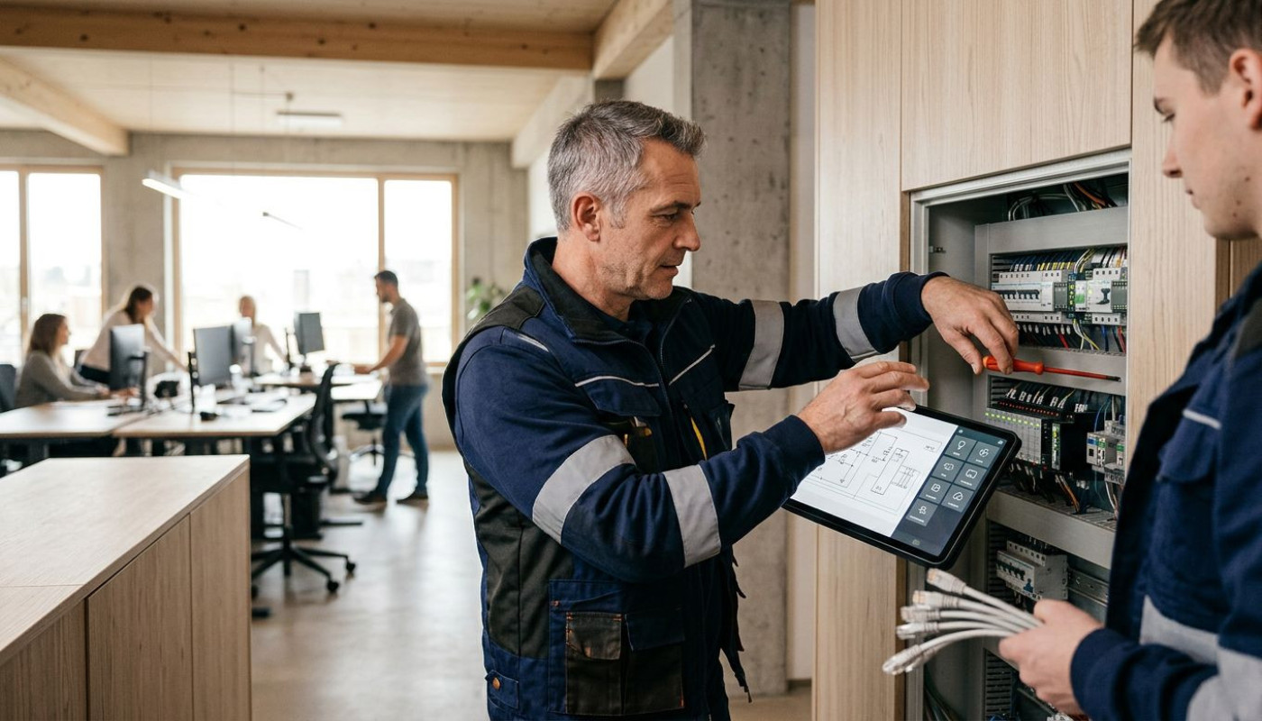 Comment la domotique transforme les interventions des électriciens en entreprise